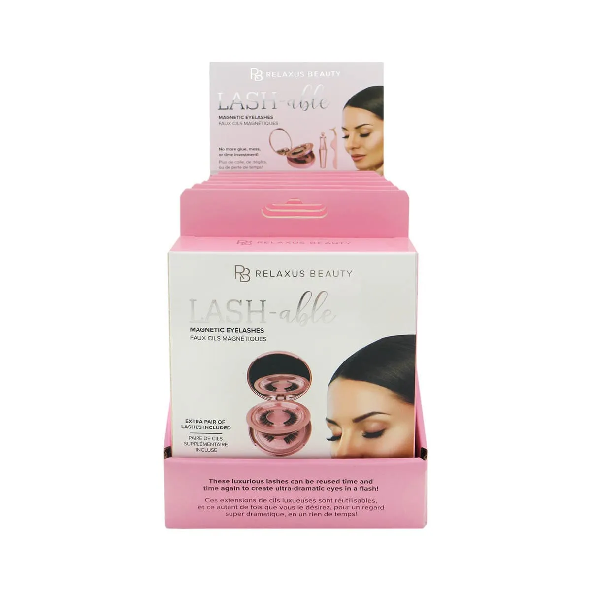 Wholesale Lash-able Magnetic Eyelashes Displayer of 6