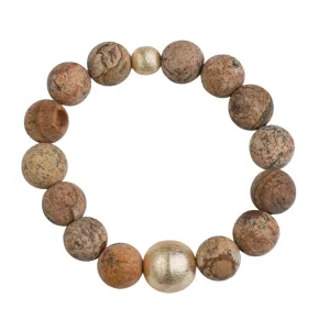 Wood Jasper & White Howlite