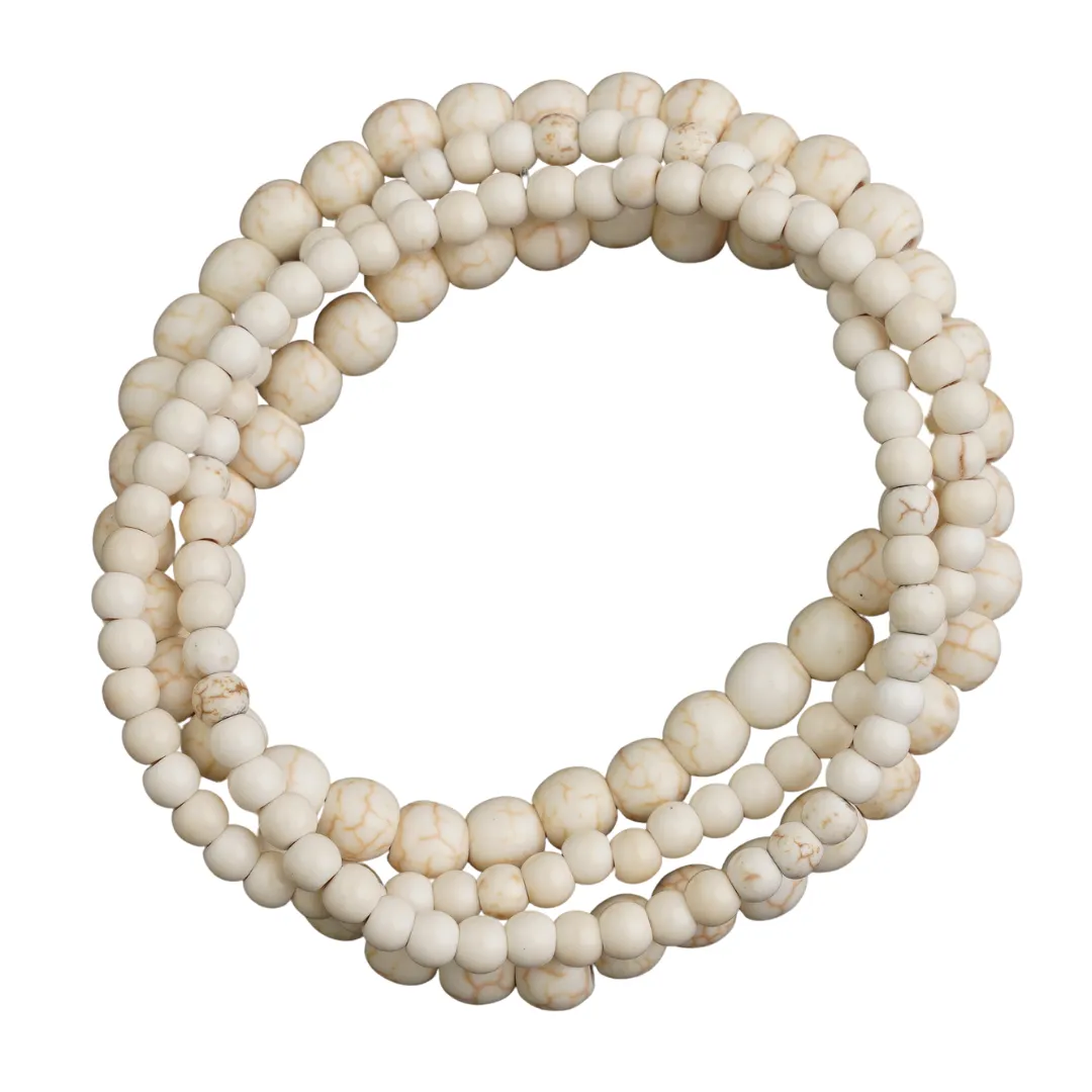 Wood Jasper & White Howlite
