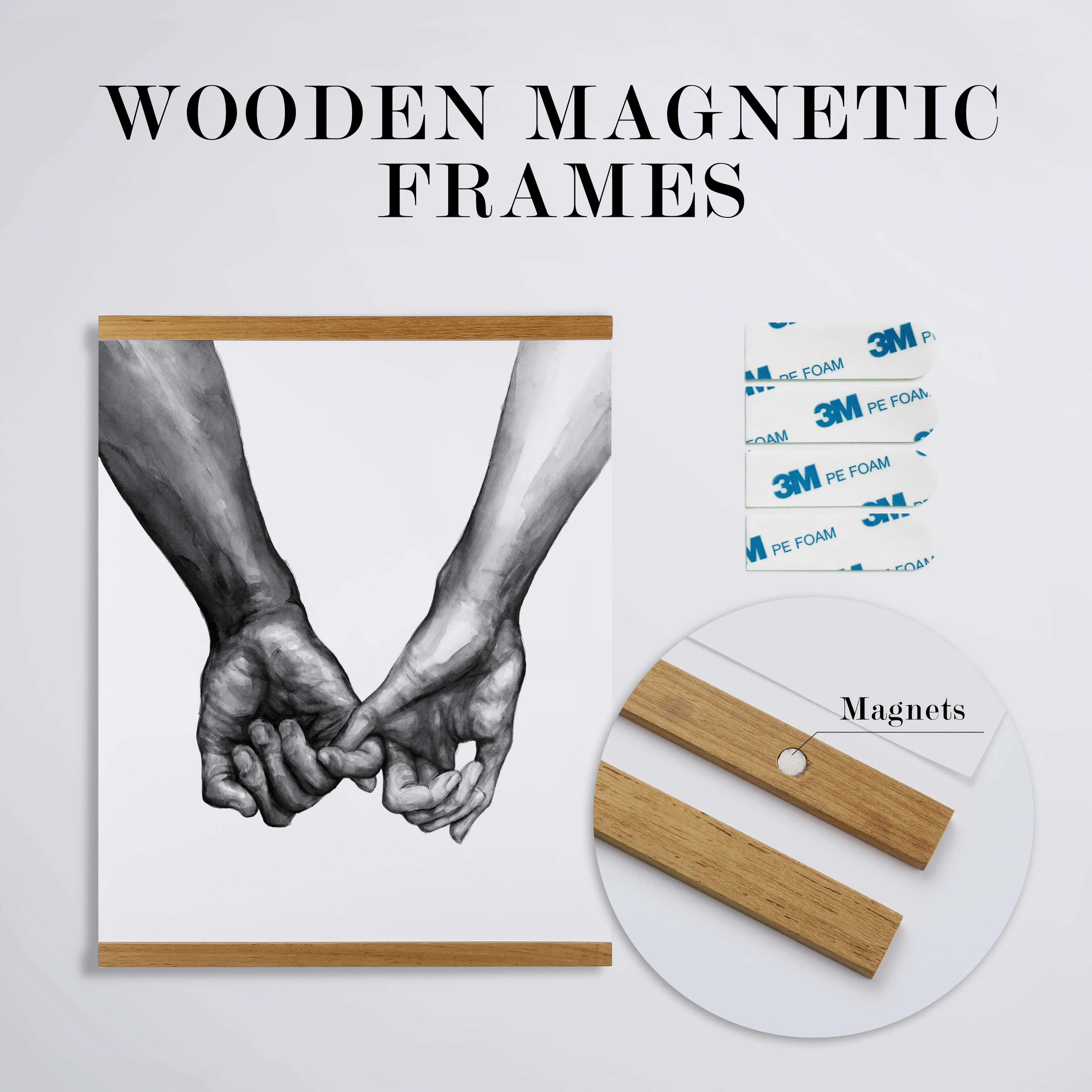 Wood Magnetic Frame
