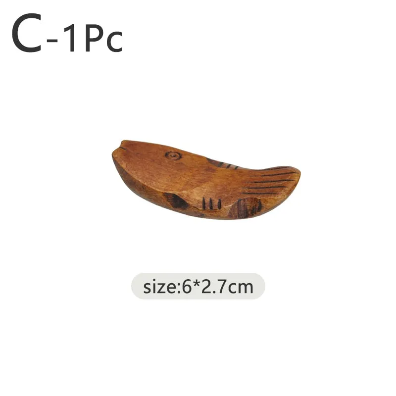 Wooden Chopsticks & Spoon With Chinese Style Rest Holders