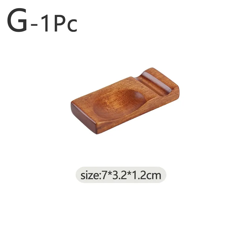 Wooden Chopsticks & Spoon With Chinese Style Rest Holders