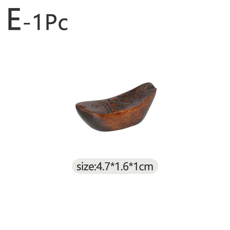 Wooden Chopsticks & Spoon With Chinese Style Rest Holders