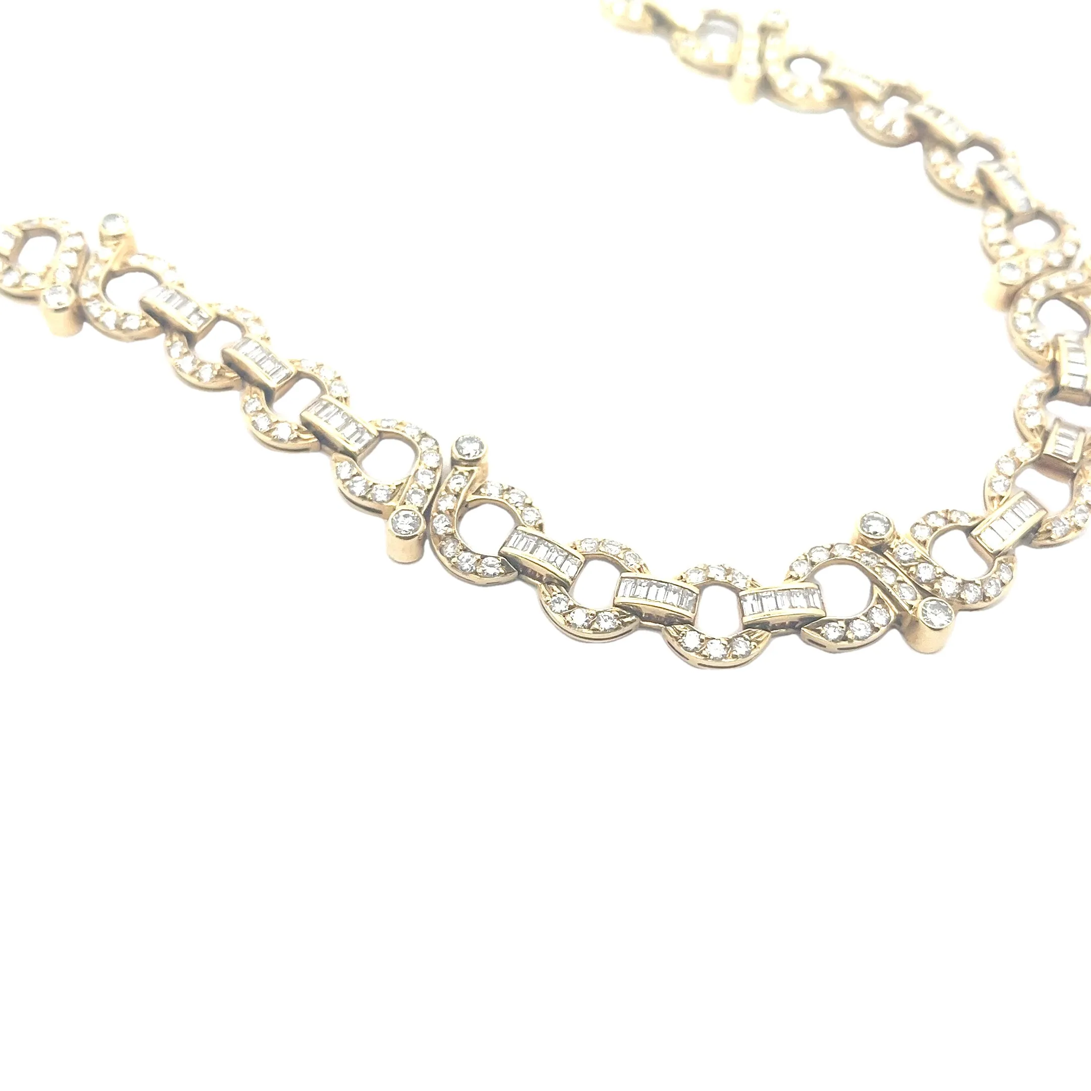Yellow Gold Diamond Infiniti Necklace