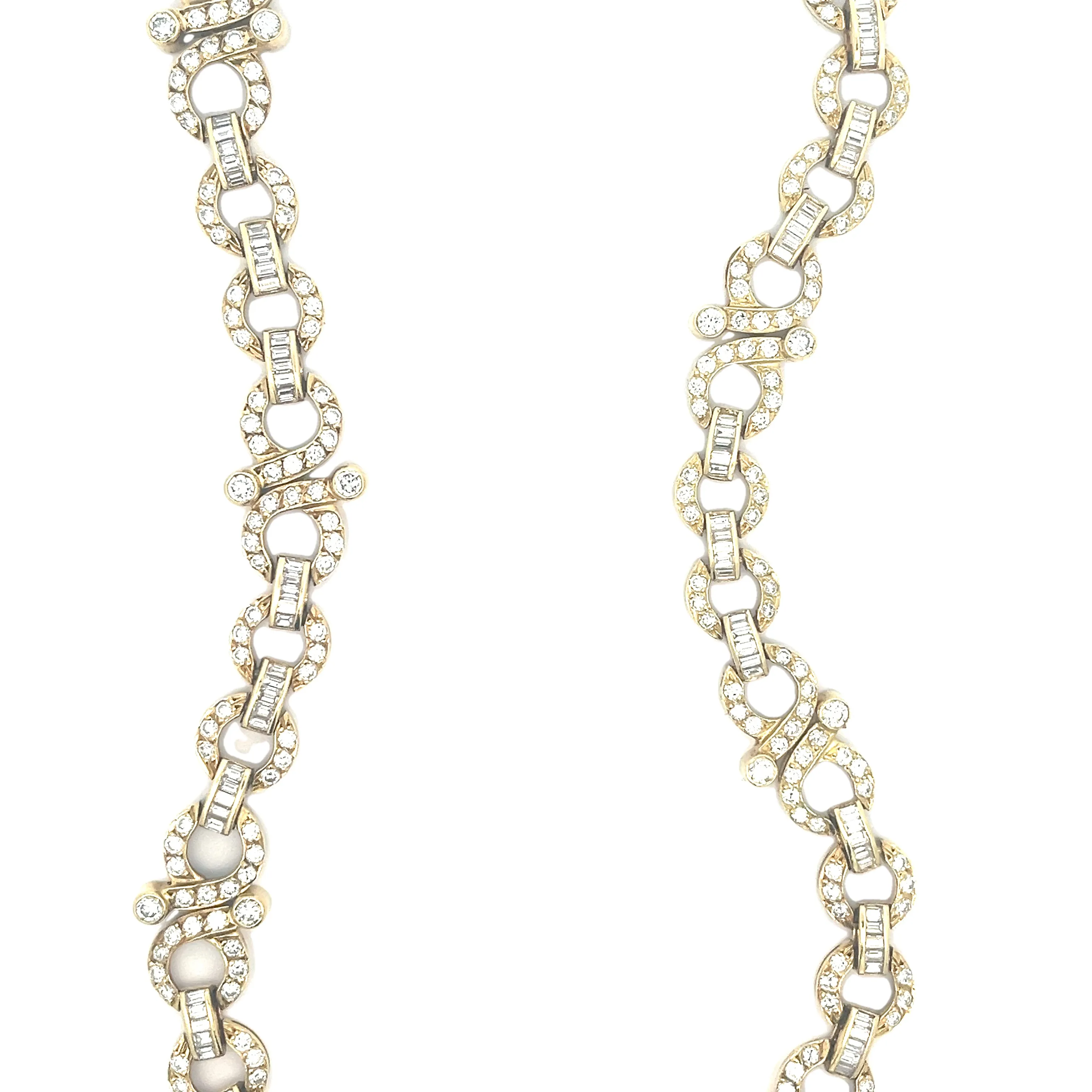 Yellow Gold Diamond Infiniti Necklace